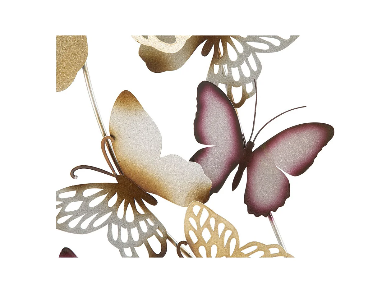 3D Metalen Decoratie Vlinder 11, Veelkleurig, 59,5x4x115 cm, Epikasa