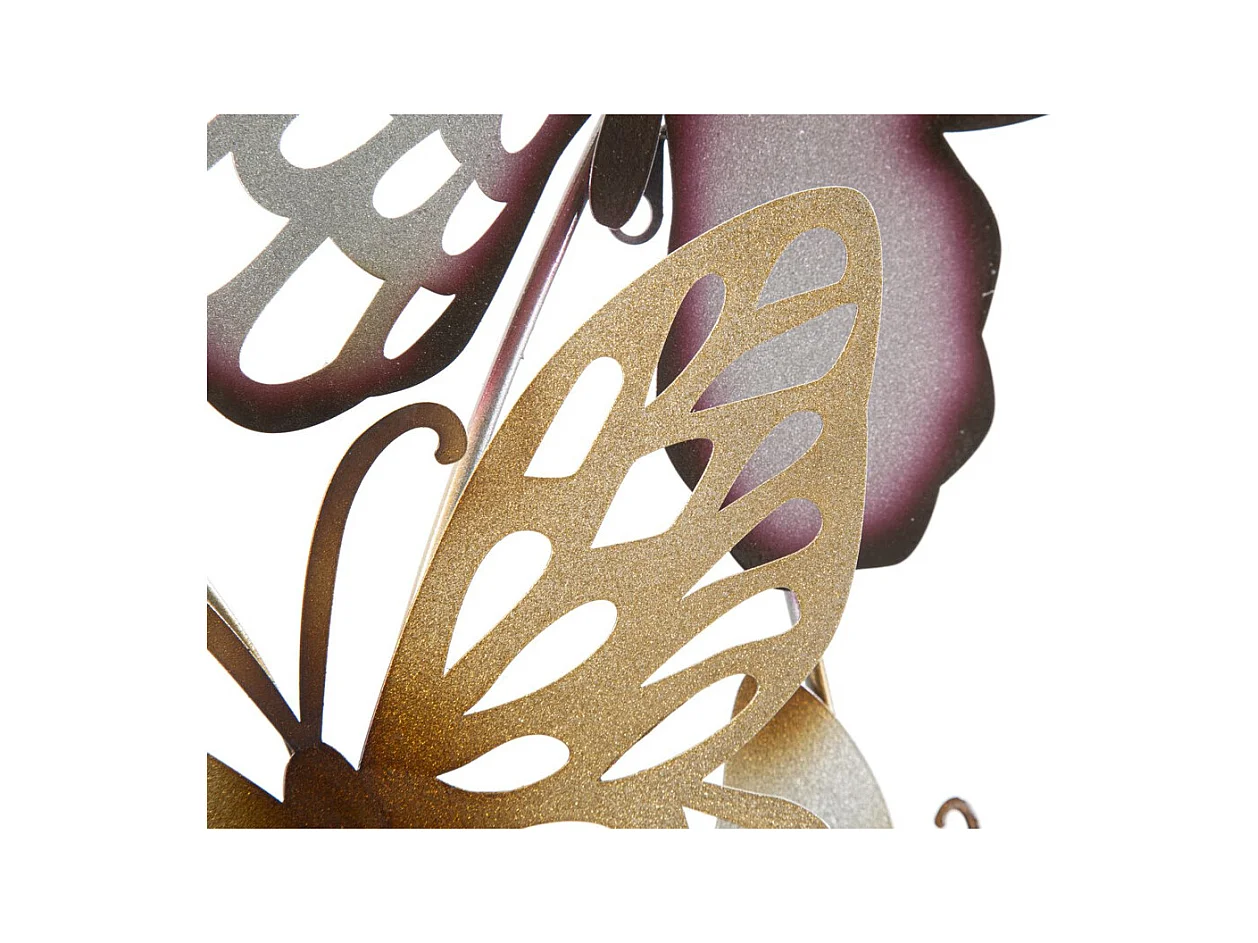 3D Metalen Decoratie Vlinder 11, Veelkleurig, 59,5x4x115 cm, Epikasa