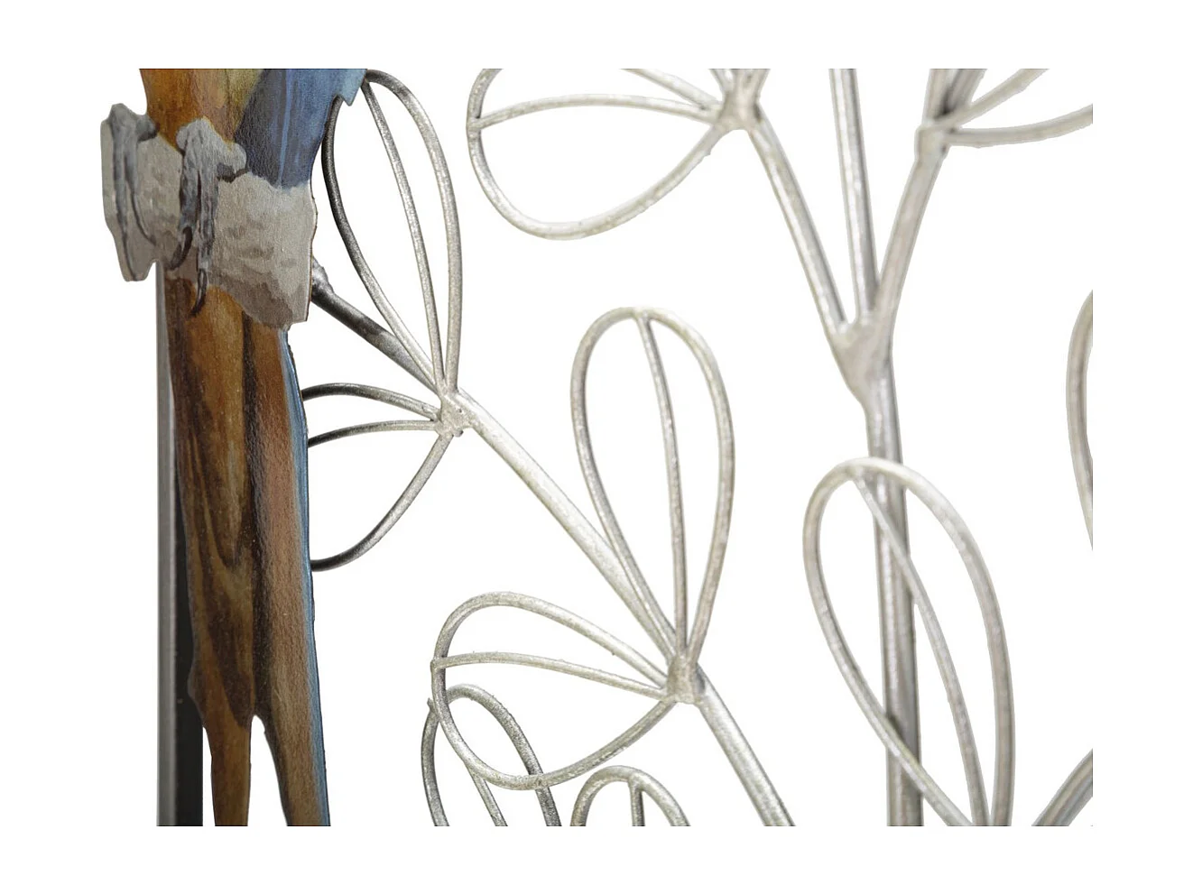 Decoração de Metal 3D Papagaio, Multicolorido, 28,6x2,5x74,3 cm, Seven Design