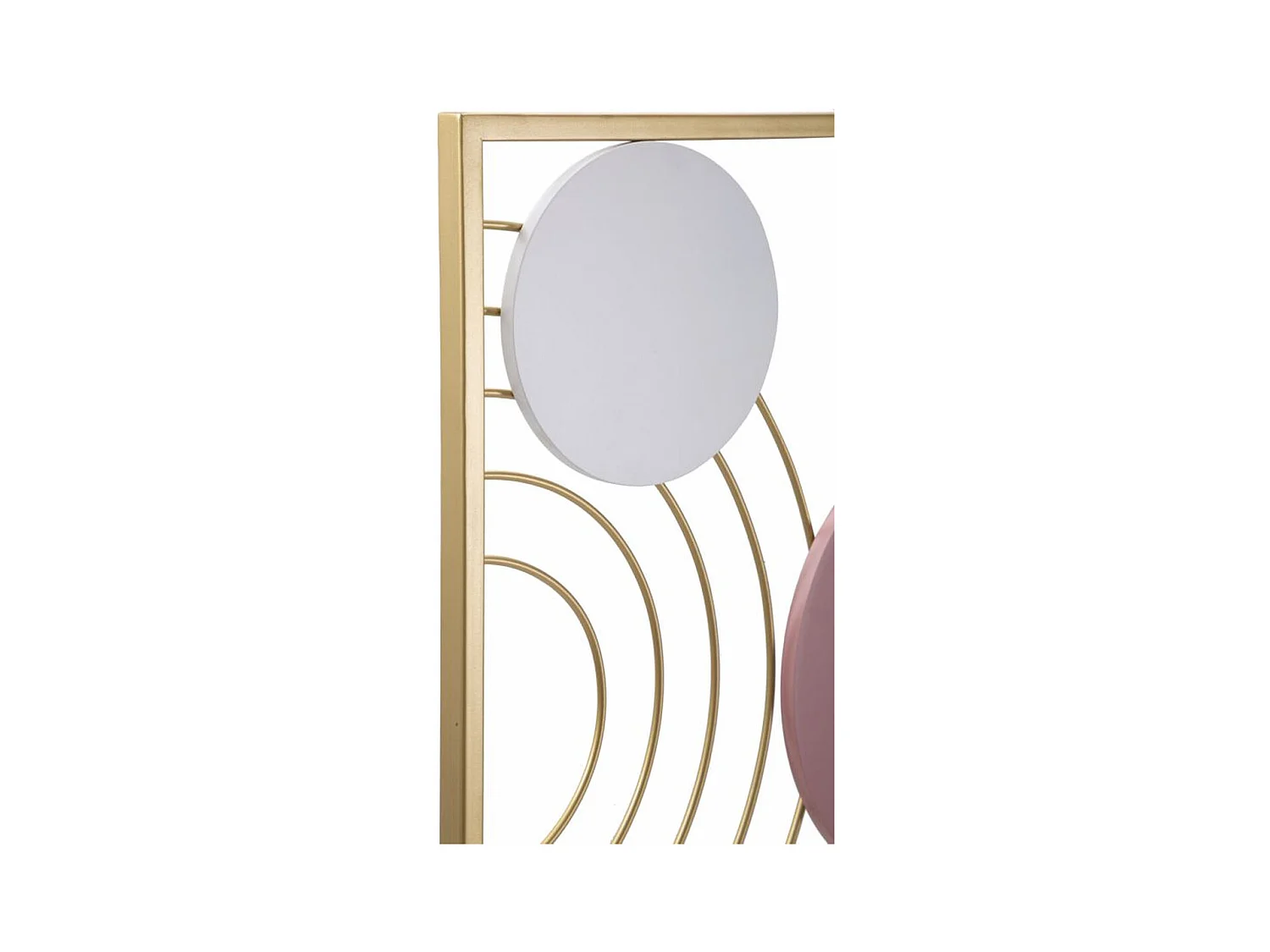 Dekoracja z Metalu i Drewna Geometryczny 11, Wielokolorowy, 37,5x2x84 cm, Epikasa