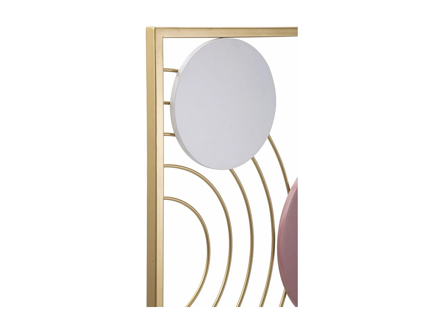 Décoration en Métal et Bois Géométrique 11, Multicouleur, 37,5x2x84 cm, Seven Design