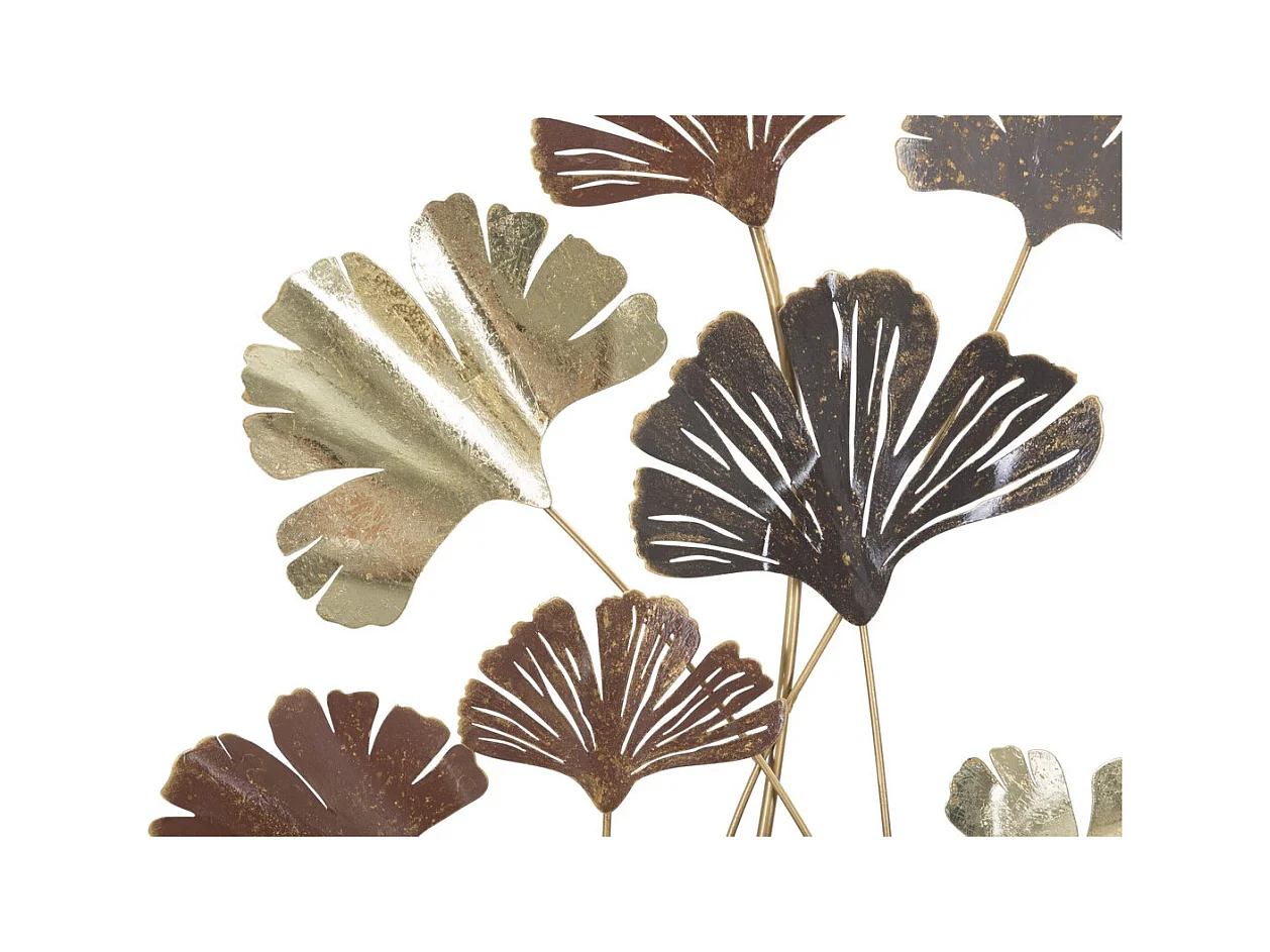 Metalowa Dekoracja 3D Liść 25, Wielokolorowy, 69,5x5,5x92 cm, Epikasa