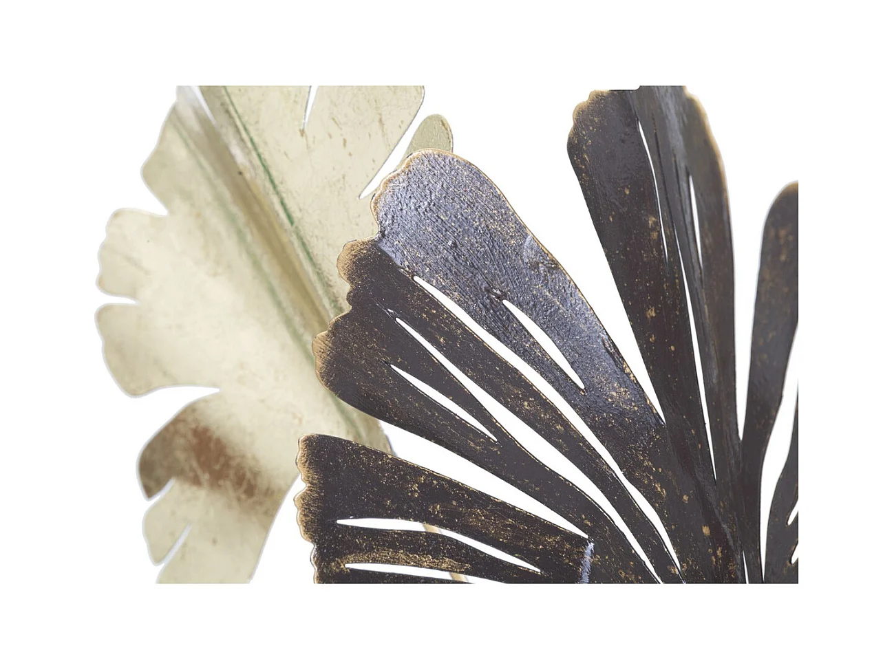 Metalowa Dekoracja 3D Liść 25, Wielokolorowy, 69,5x5,5x92 cm, Epikasa