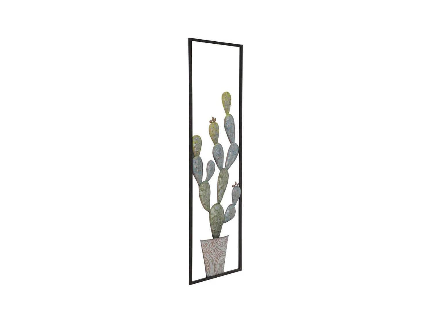 3D Metalen Decoratie Cactus 3, Groen, 31x2,5x90 cm, Seven Design