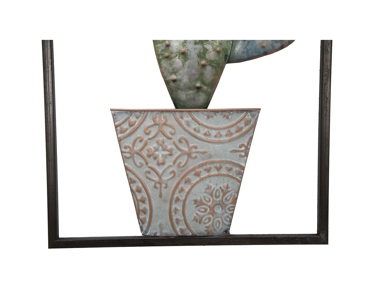 3D Metalen Decoratie Cactus 3, Groen, 31x2,5x90 cm, Seven Design