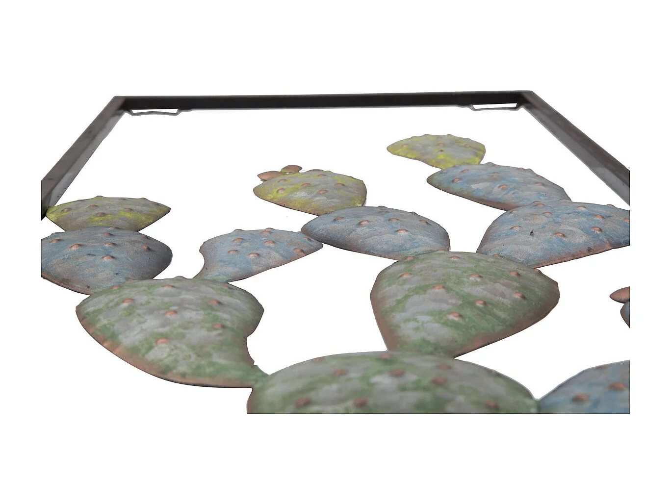 3D Metalen Decoratie Cactus 3, Groen, 31x2,5x90 cm, Seven Design