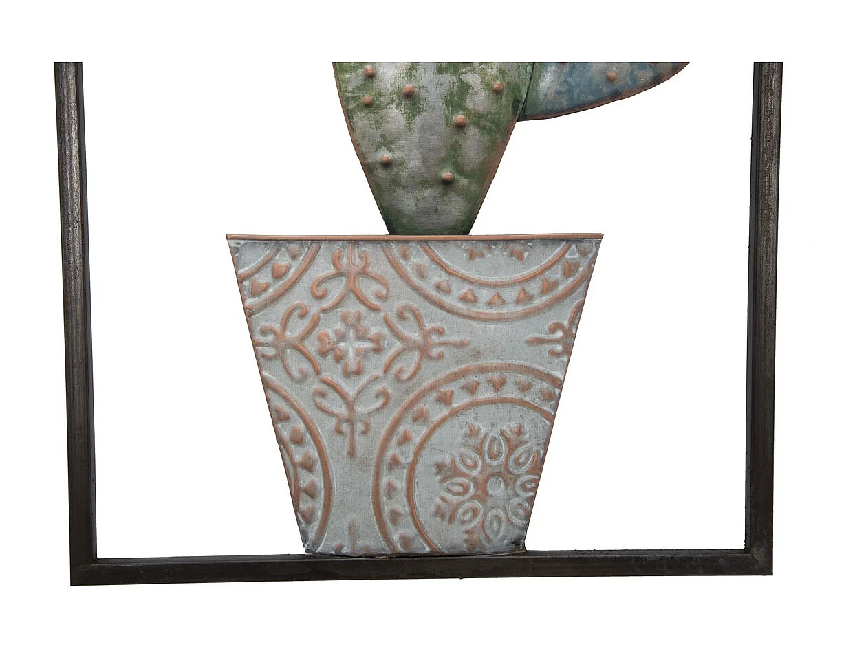 Metalowa Dekoracja 3D Kaktus 3, Zielony, 31x2,5x90 cm, Seven Design