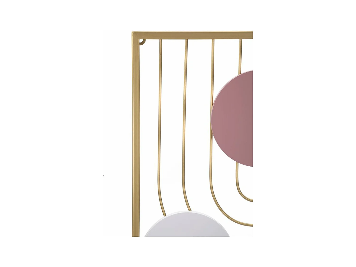 Dekoracja z Metalu i Drewna Geometryczny 10, Wielokolorowy, 37x2x84 cm, Epikasa