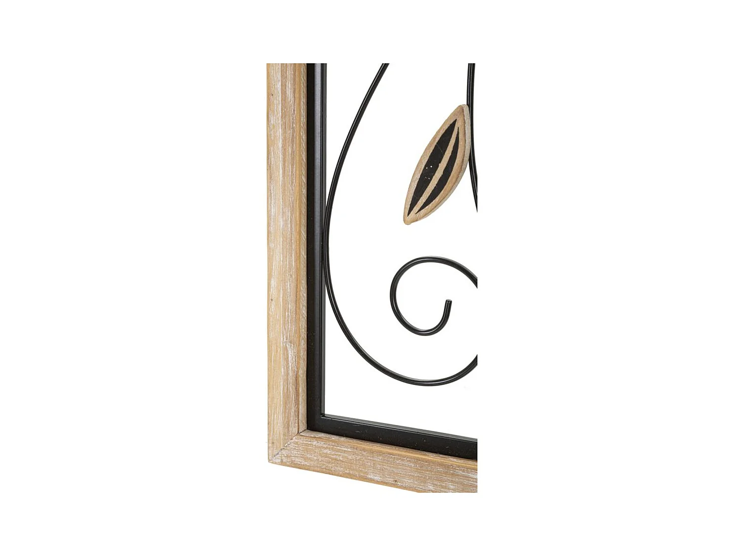 Metalowa Dekoracja 3D Kwiaty 47, Brązowy, 26x2,5x60 cm, Epikasa