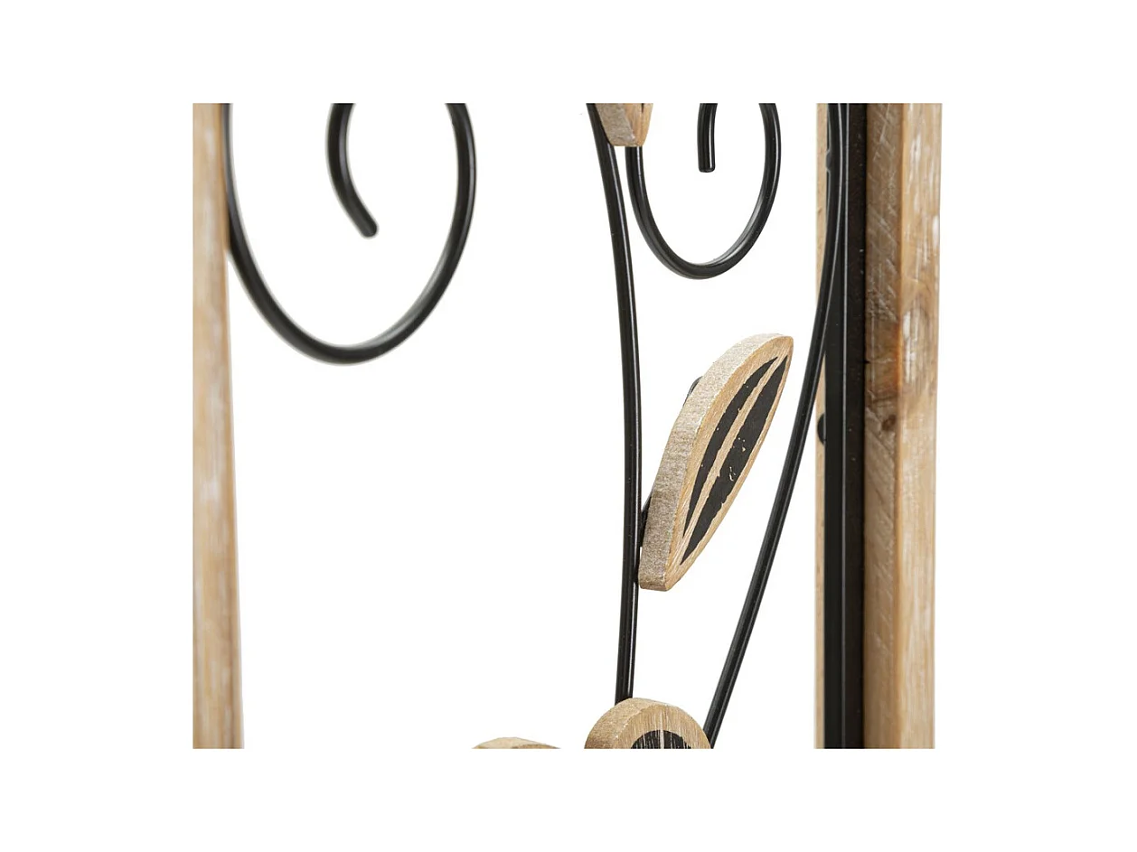 Metalowa Dekoracja 3D Kwiaty 47, Brązowy, 26x2,5x60 cm, Epikasa