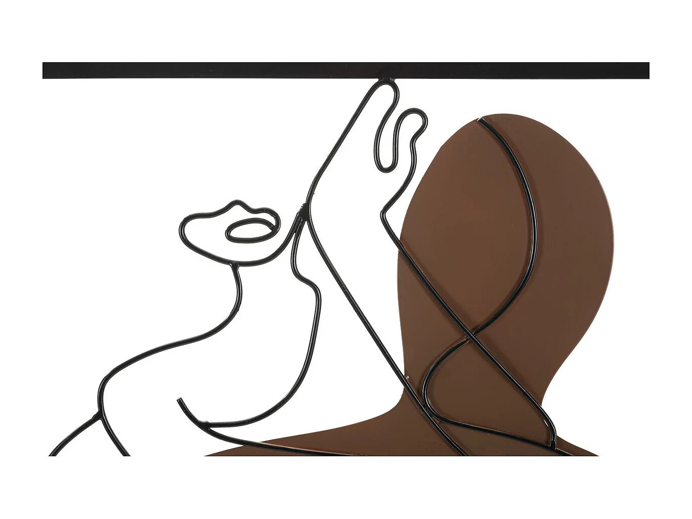 Metalowa Dekoracja 3D Ciała 7, Wielokolorowy, 60x1,3x80 cm, Seven Design