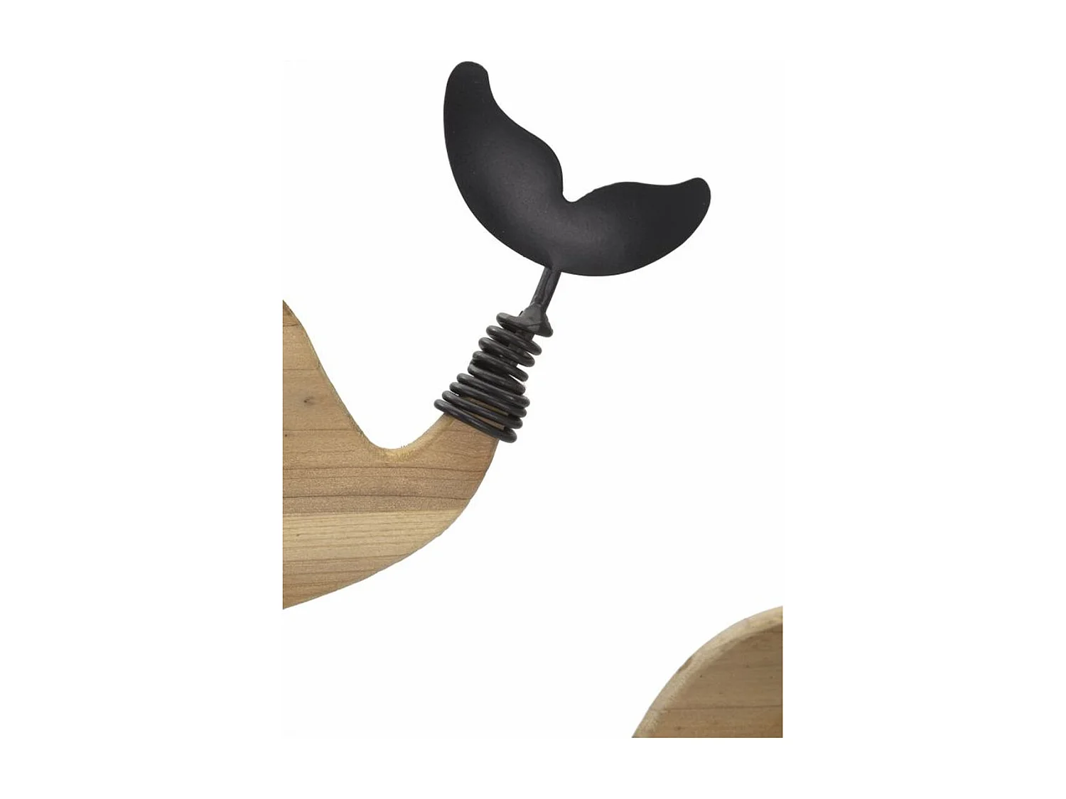 Dekoracja z Metalu i Drewna Ryba 9, Wielokolorowy, 56x2x60 cm, Seven Design