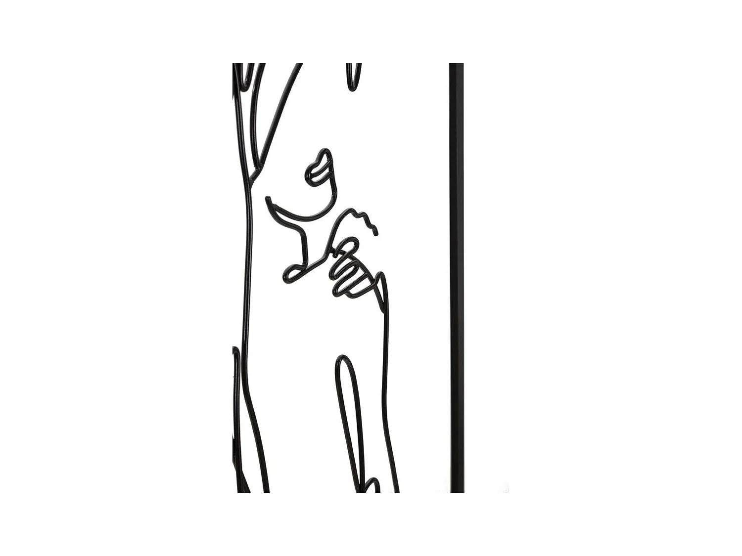 Dekoracja Metalowa Ciała 4, Czarny, 40x1,3x70 cm, Epikasa