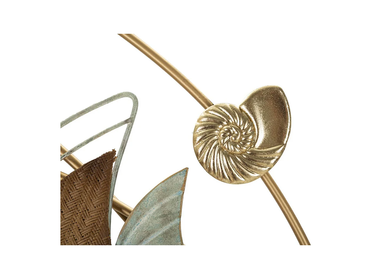 Decorazione in Metallo 3D Pesce 6, Multicolore, 61x5x86 cm, Epikasa