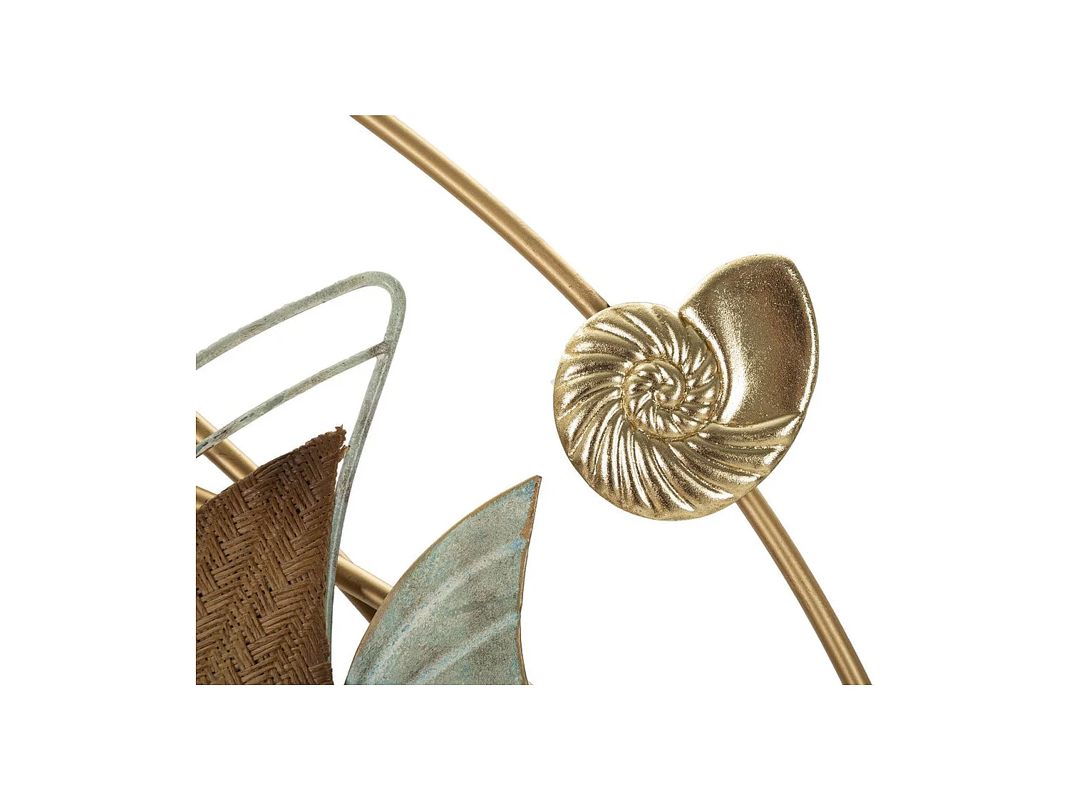 3D Metalen Decoratie Vis 6, Veelkleurig, 61x5x86 cm, Seven Design