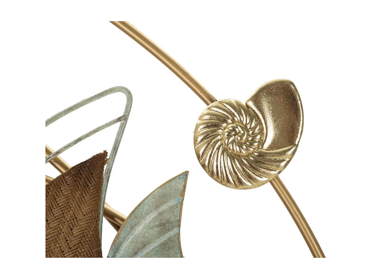 3D Metalen Decoratie Vis 6, Veelkleurig, 61x5x86 cm, Seven Design