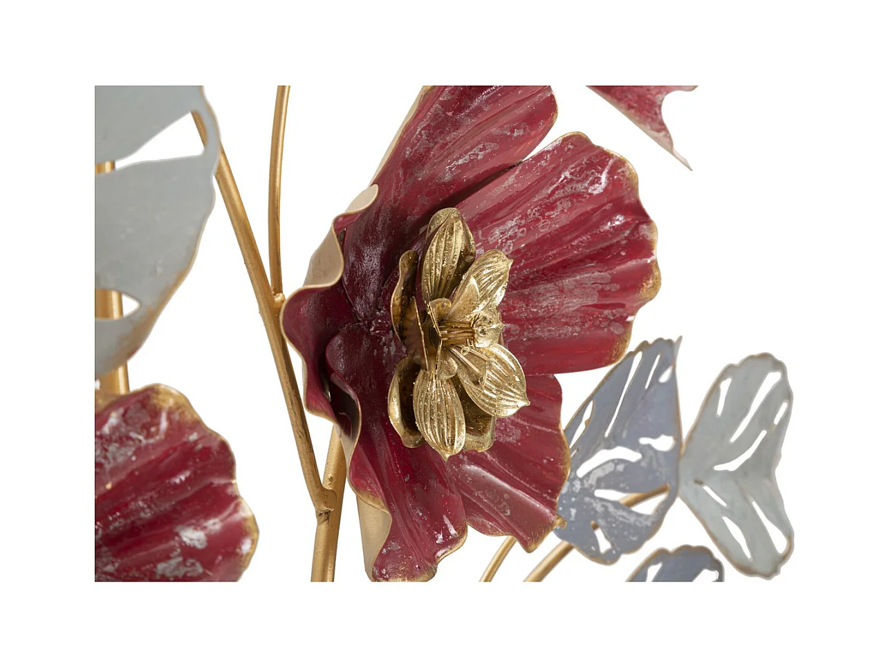 Decoração de Metal 3D Flores 17, Multicolorido, 68,6x7,6x98,4 cm, Epikasa