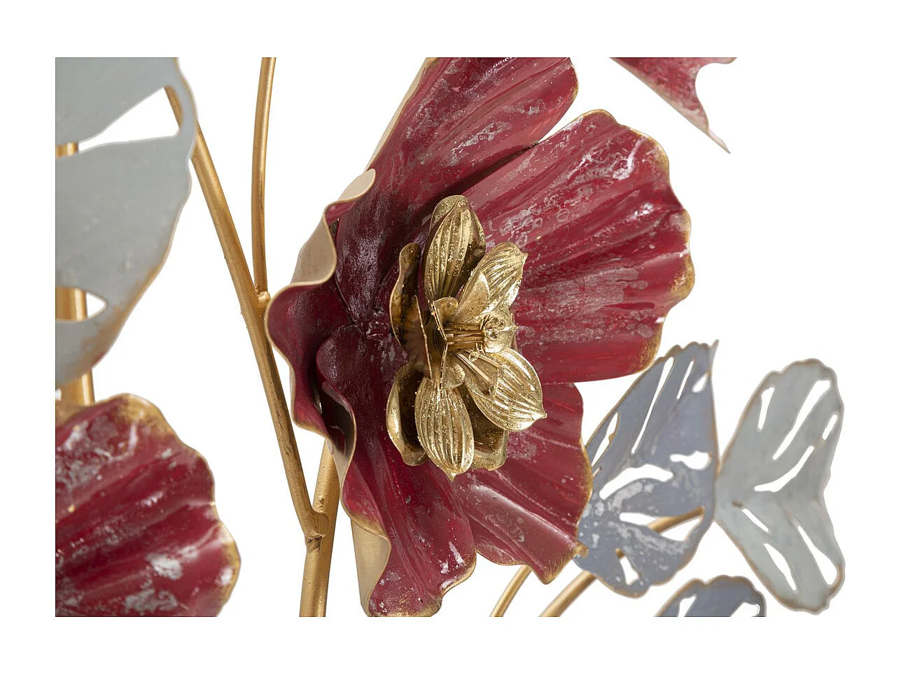 Metalowa Dekoracja 3D Kwiaty 17, Wielokolorowy, 68,6x7,6x98,4 cm, Seven Design