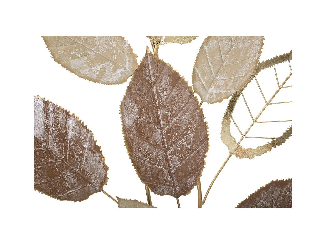 Metalowa Dekoracja 3D Liść 30, Wielokolorowy, 66x5x116,8 cm, Epikasa