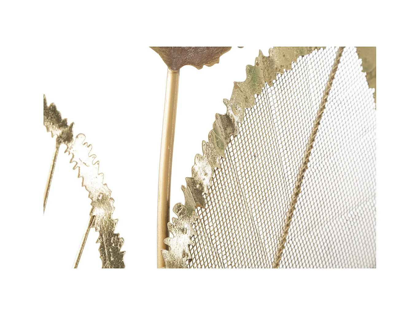 Metalowa Dekoracja 3D Liść 30, Wielokolorowy, 66x5x116,8 cm, Epikasa