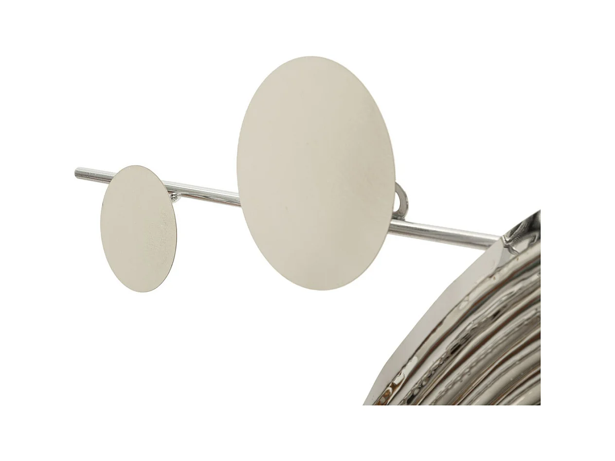 3D Metalen Decoratie Abstract 1, Zilver, 121x5x52 cm, Epikasa