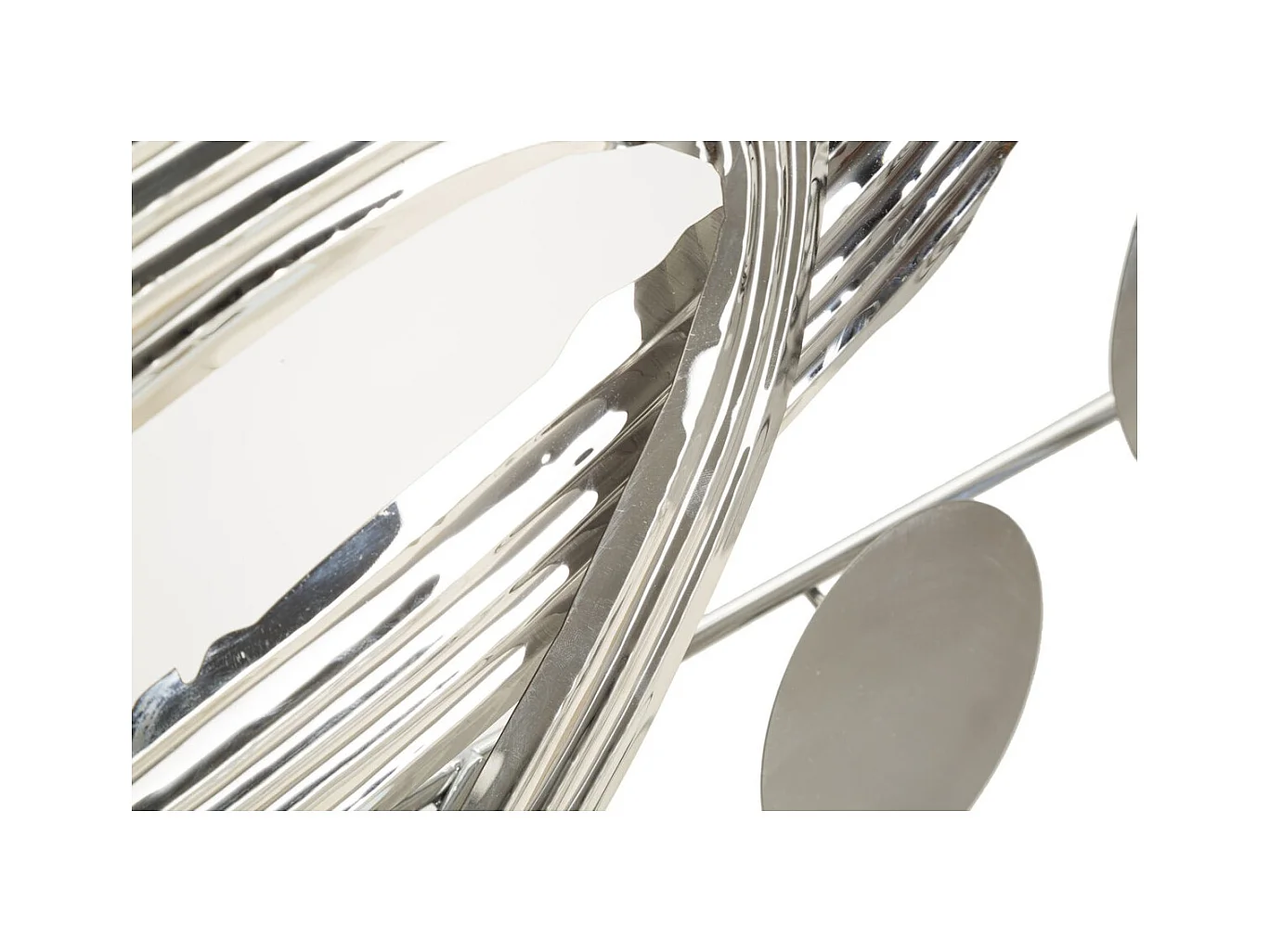 3D Metalen Decoratie Abstract 1, Zilver, 121x5x52 cm, Epikasa