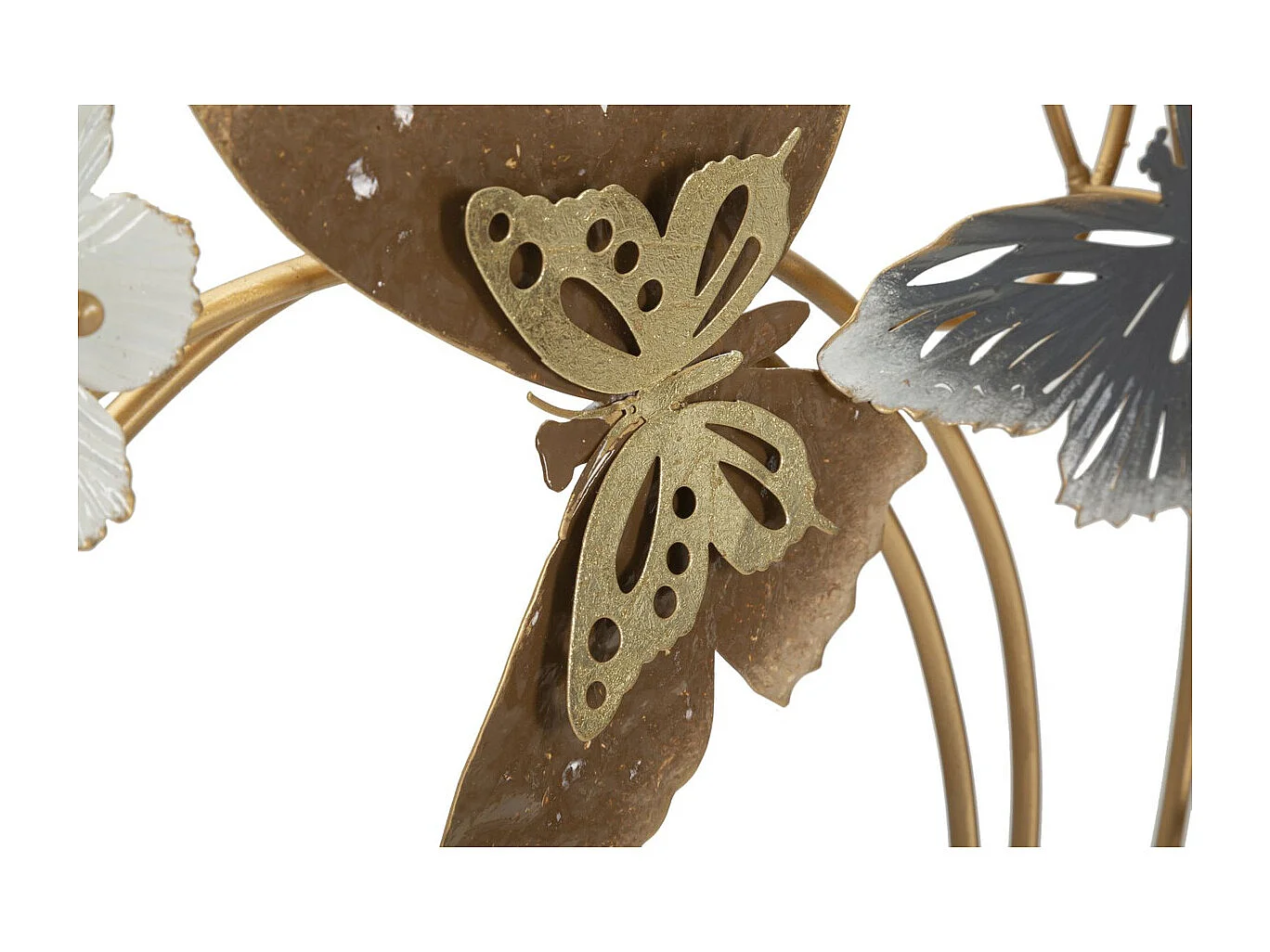 Metalowa Dekoracja 3D Motyl 14, Wielokolorowy, 45,1x5,1x87,6 cm, Seven Design