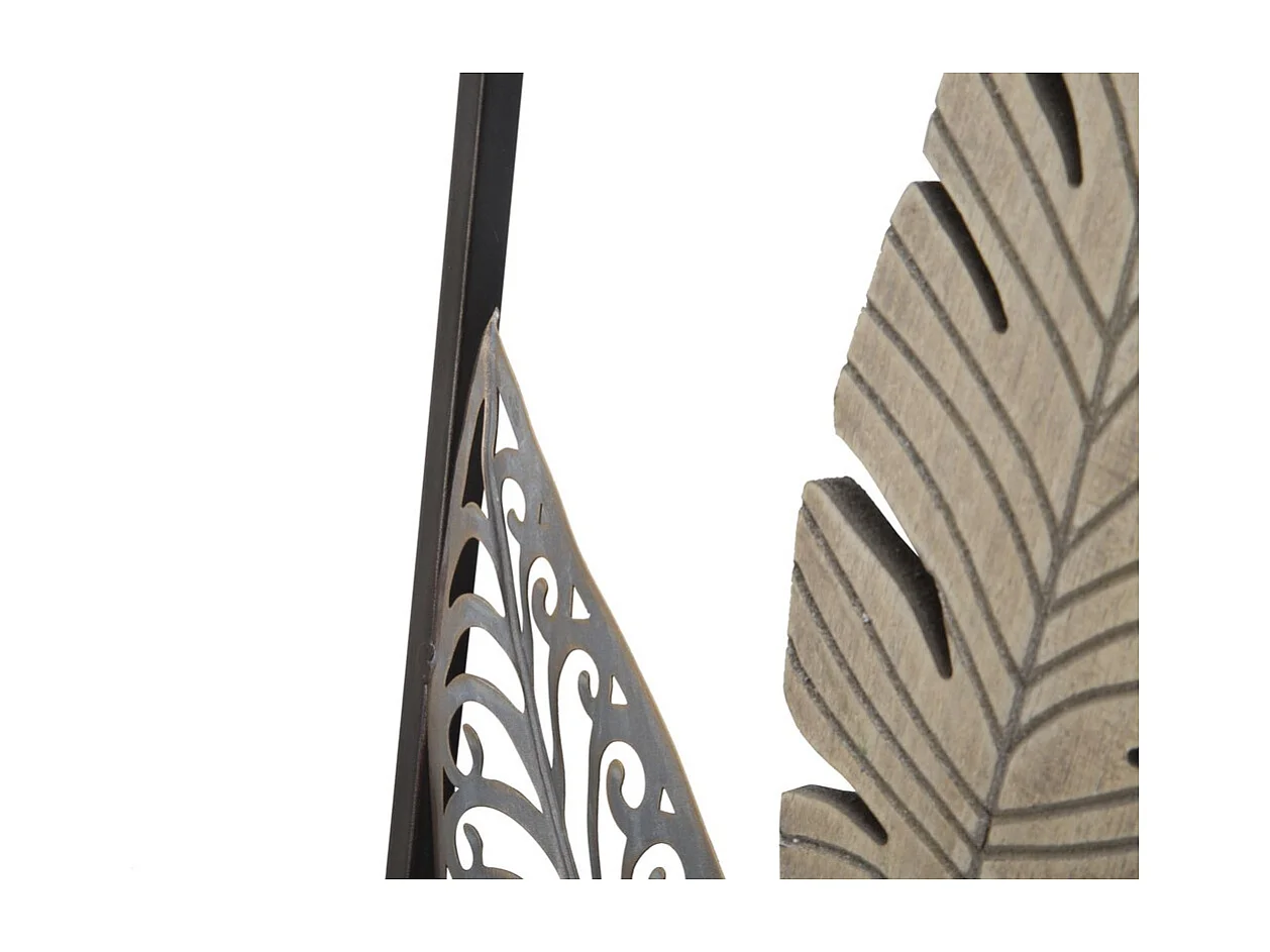 3D Metalen Decoratie Blad 53, Goud, 30,5x1,9x91 cm, Seven Design