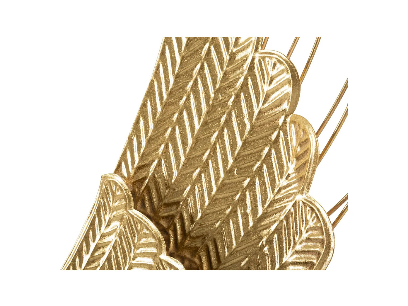 Décoration 3D en Métal Ailes 2, Or, 37x3x105,5 cm, Seven Design
