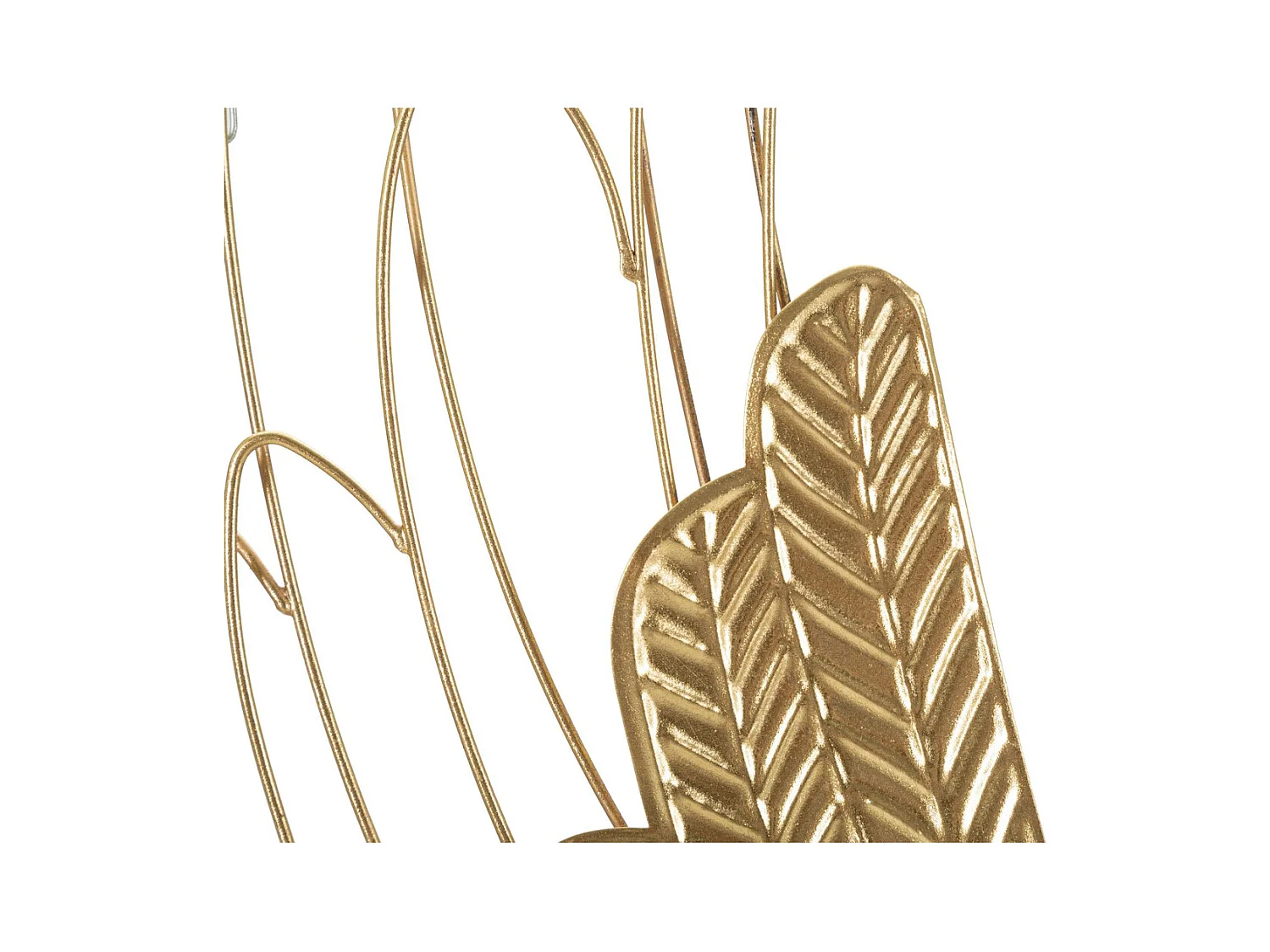 Décoration 3D en Métal Ailes 2, Or, 37x3x105,5 cm, Seven Design