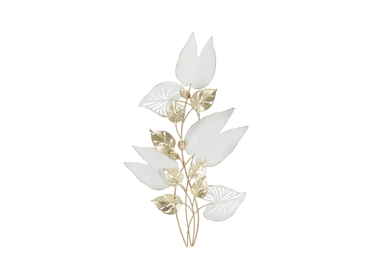 Décoration 3D en Métal Fleurs 32, Multicouleur, 52,7x5,7x90,8 cm, Epikasa