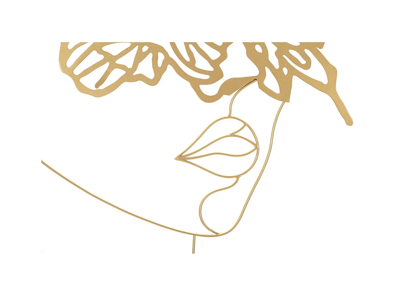 Metalen Decoratie MF31, Goud, 60x1x80 cm, Epikasa