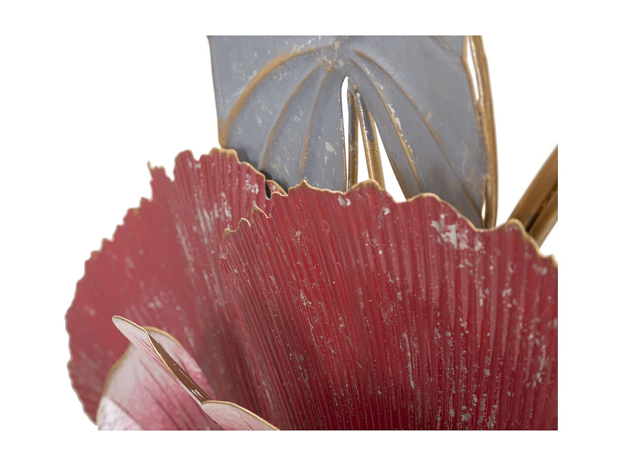 Decoração de Metal 3D Flores 10, Multicolorido, 61,6x9,5x111,8 cm, Seven Design