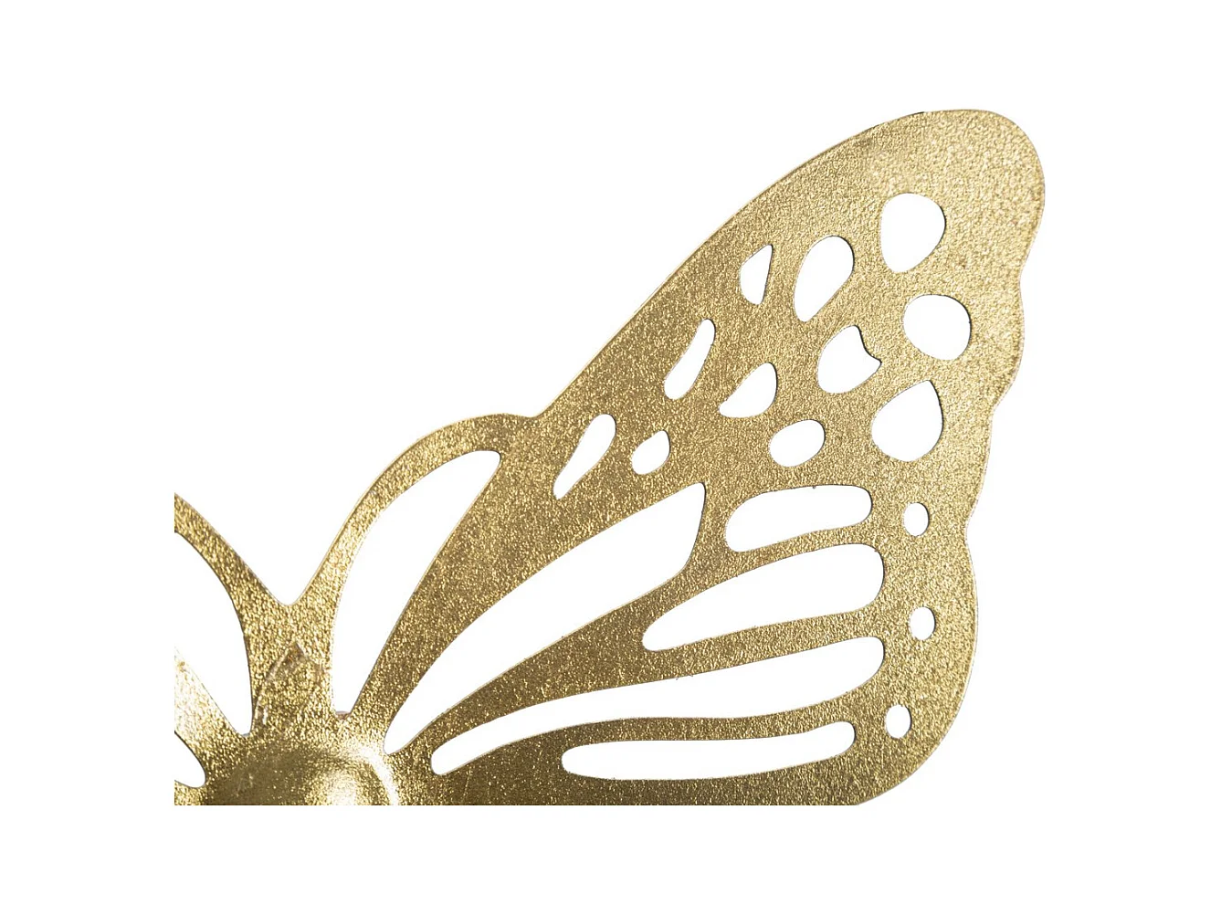 Décoration 3D en Métal Papillon 16, Or, 35x2x29 cm, Seven Design