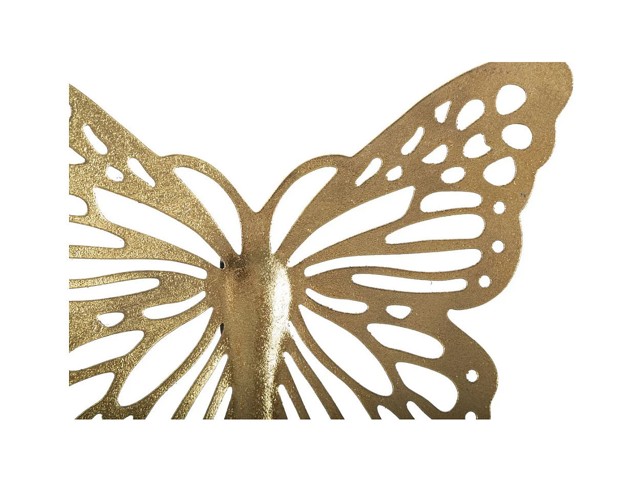 Décoration 3D en Métal Papillon 16, Or, 35x2x29 cm, Seven Design