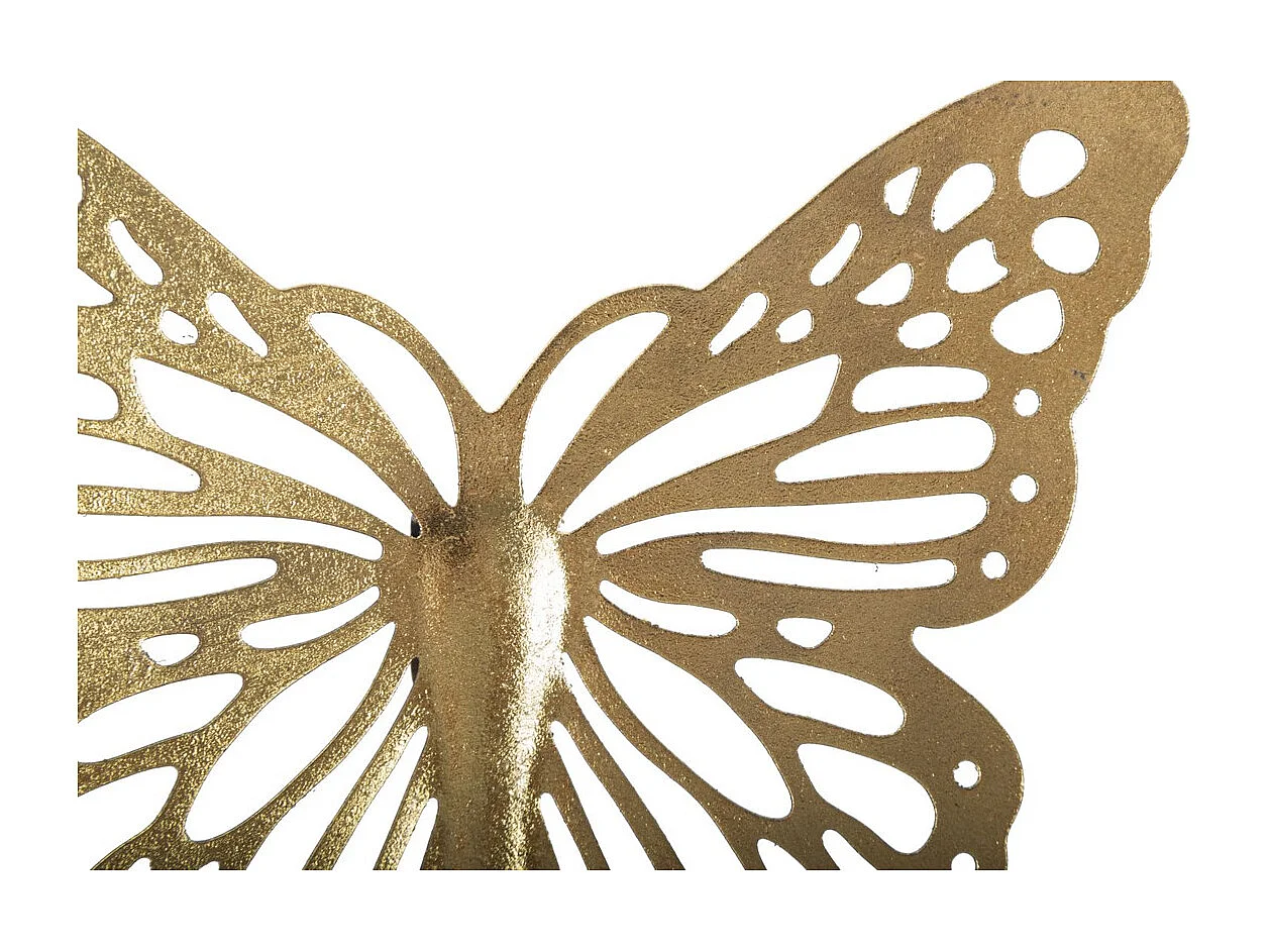 Décoration 3D en Métal Papillon 16, Or, 35x2x29 cm, Seven Design
