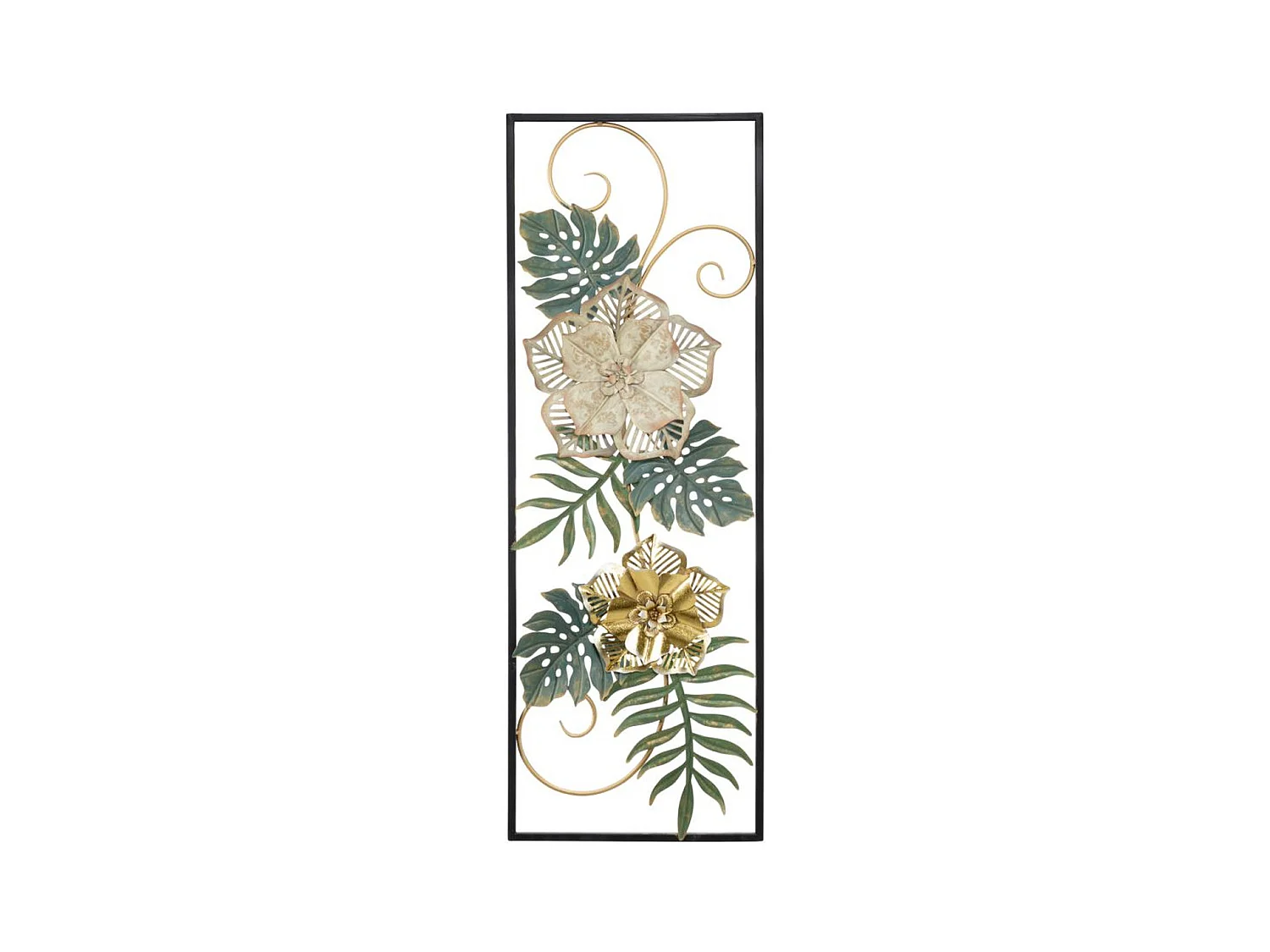 Décoration 3D en Métal Feuille 42, Multicouleur, 31x4x90 cm, Epikasa