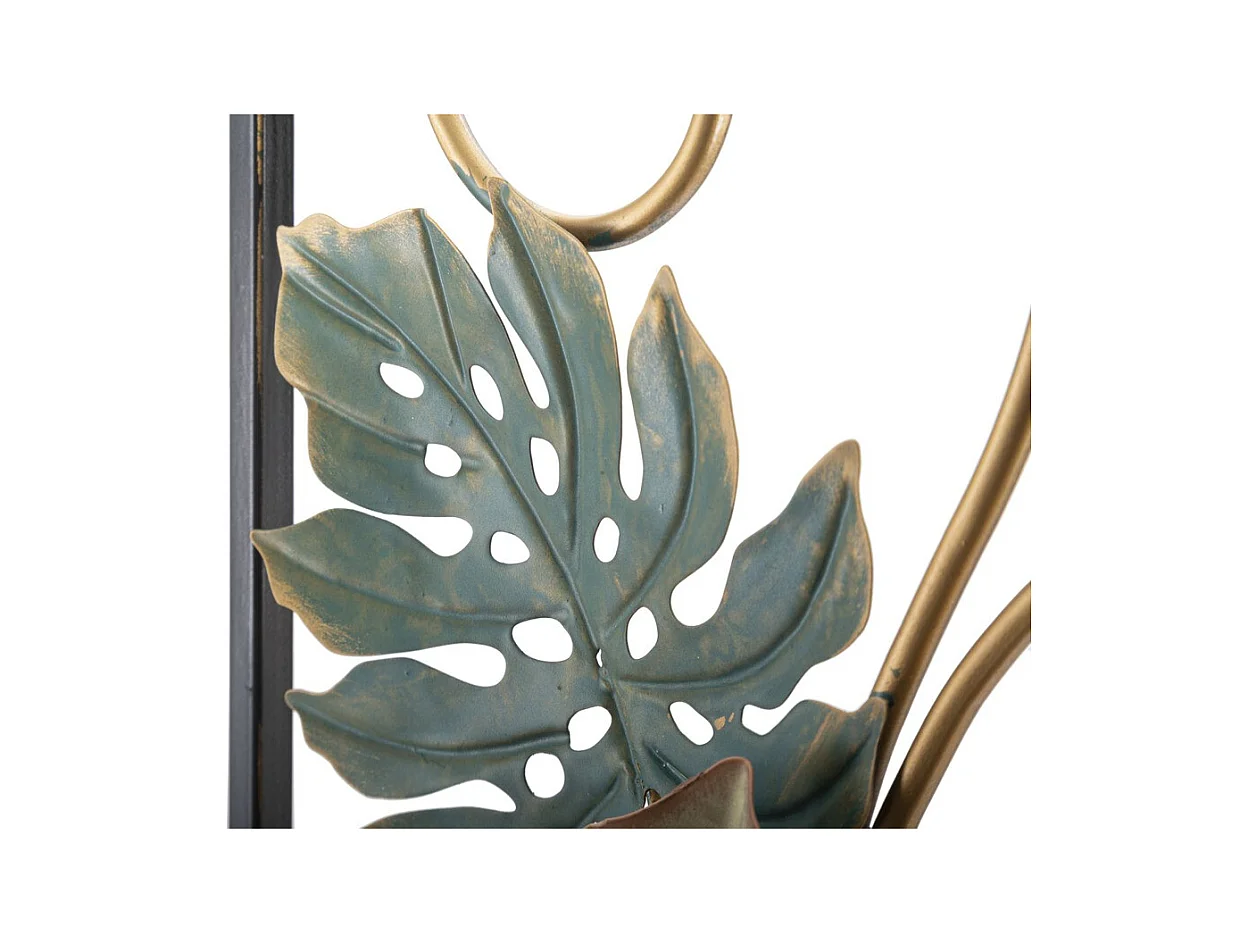 Decoração de Metal 3D Folha 42, Multicolorido, 31x4x90 cm, Epikasa