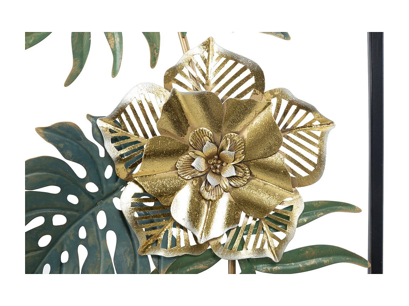 Metalowa Dekoracja 3D Liść 42, Wielokolorowy, 31x4x90 cm, Seven Design