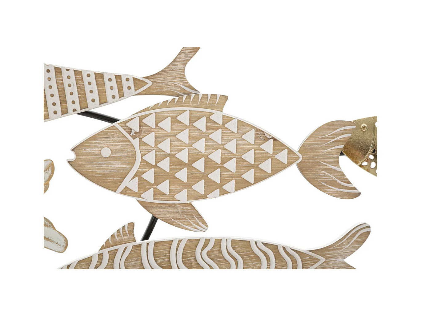 3D Metalen Decoratie Vis 4, Veelkleurig, 118x5,7x46,4 cm, Epikasa