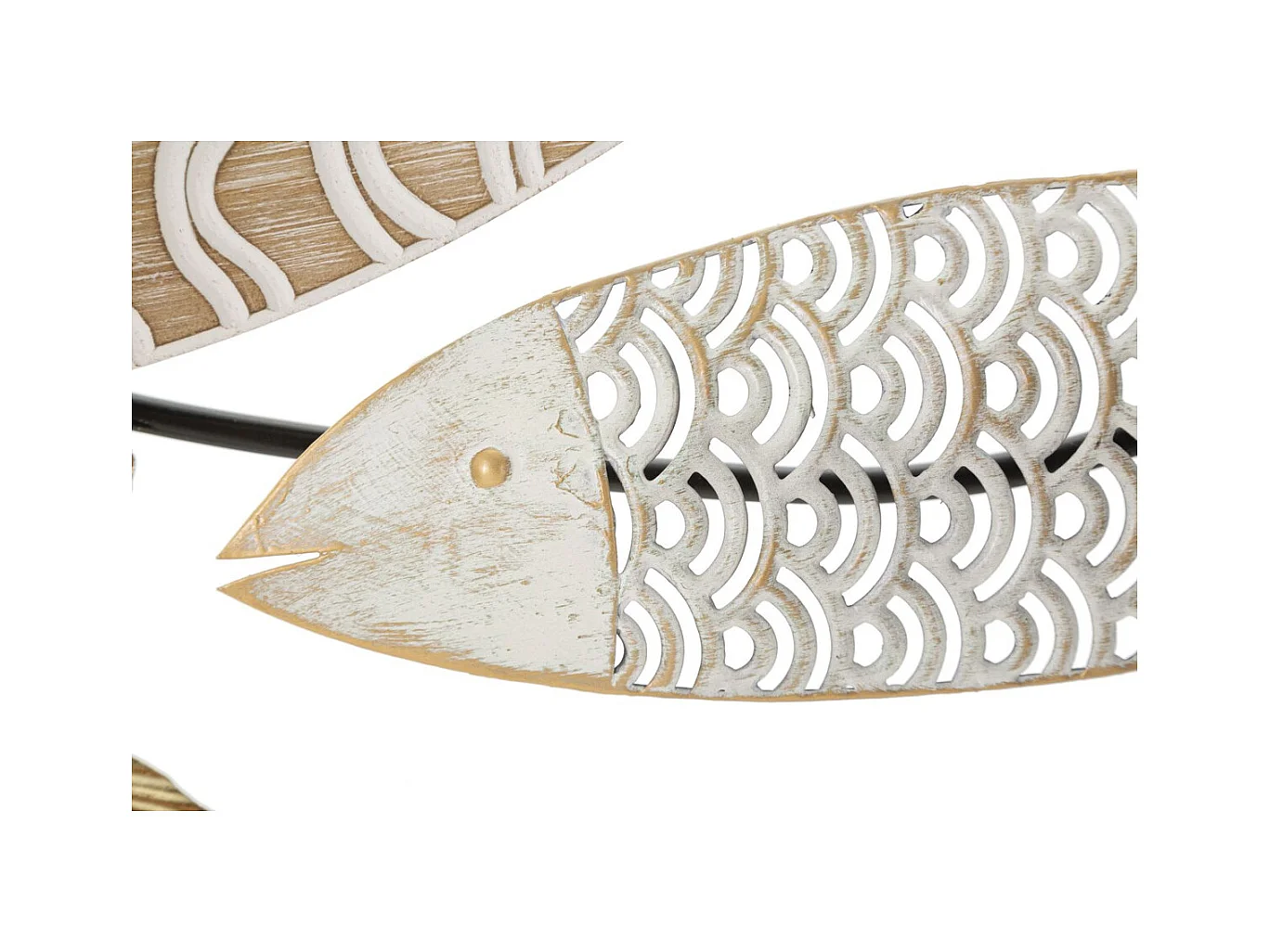 3D Metalen Decoratie Vis 4, Veelkleurig, 118x5,7x46,4 cm, Epikasa