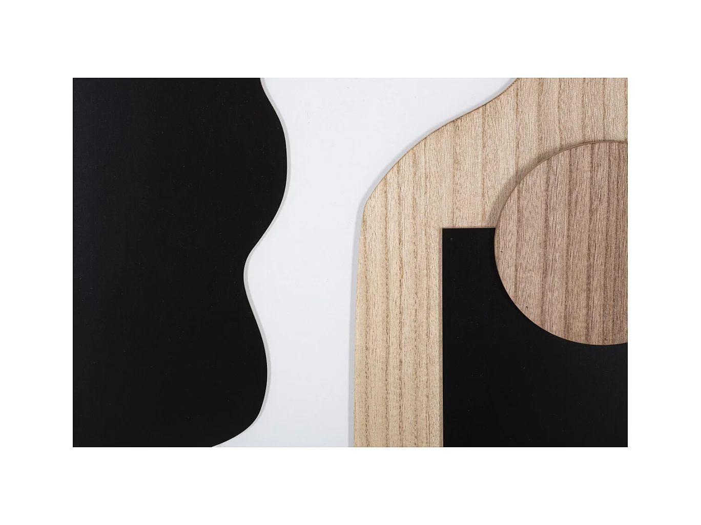 Dekoracja z Metalu i Drewna Geometryczny 6, Wielokolorowy, 60x2x80 cm, Epikasa