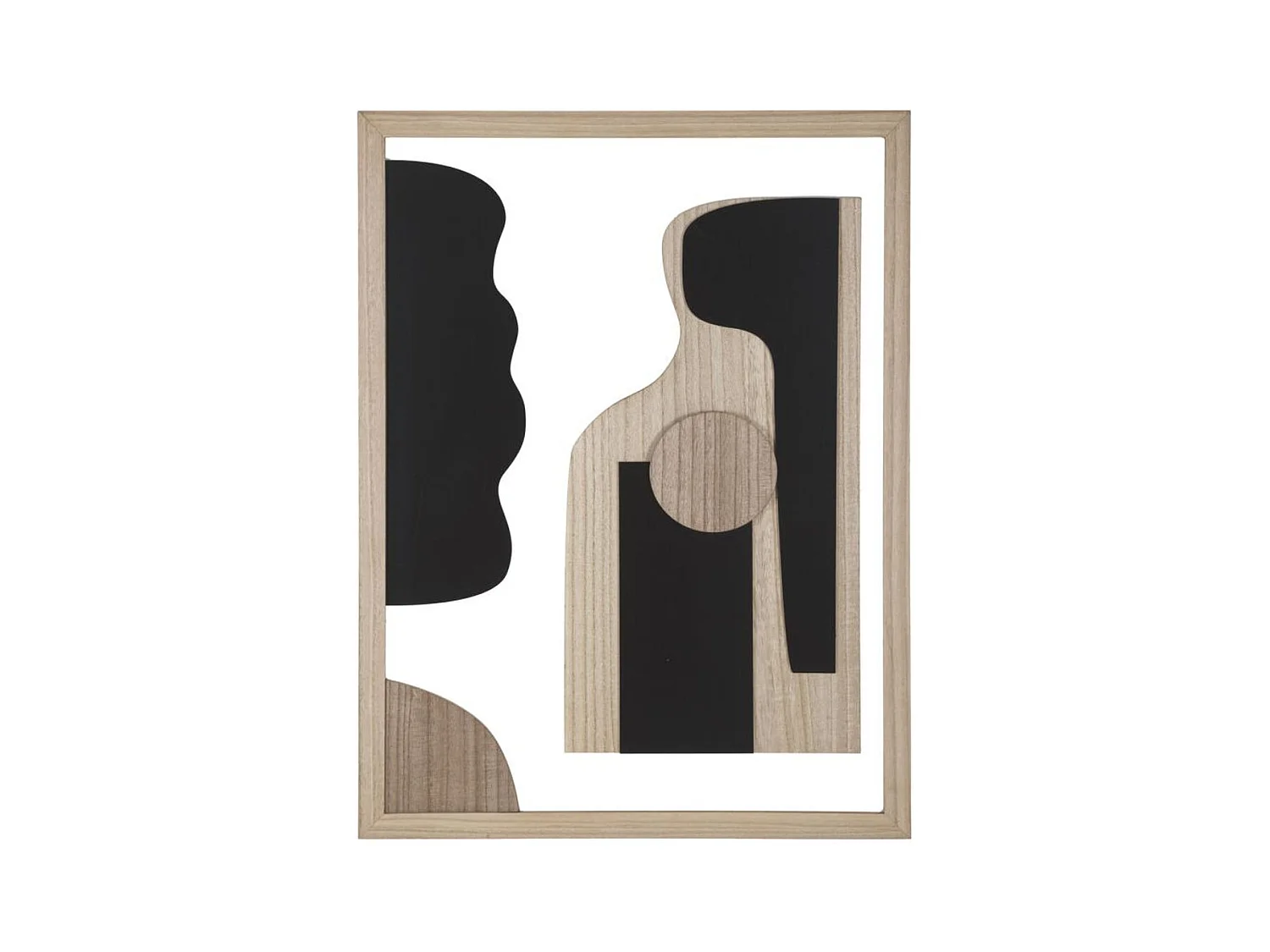Décoration en Métal et Bois Géométrique 6, Multicouleur, 60x2x80 cm, Epikasa