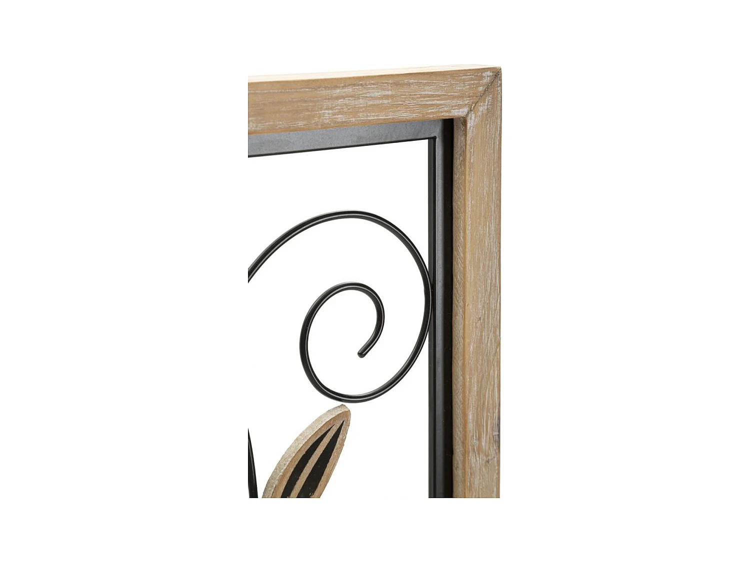 Metalowa Dekoracja 3D Kwiaty 48, Brązowy, 26x2,5x60 cm, Epikasa