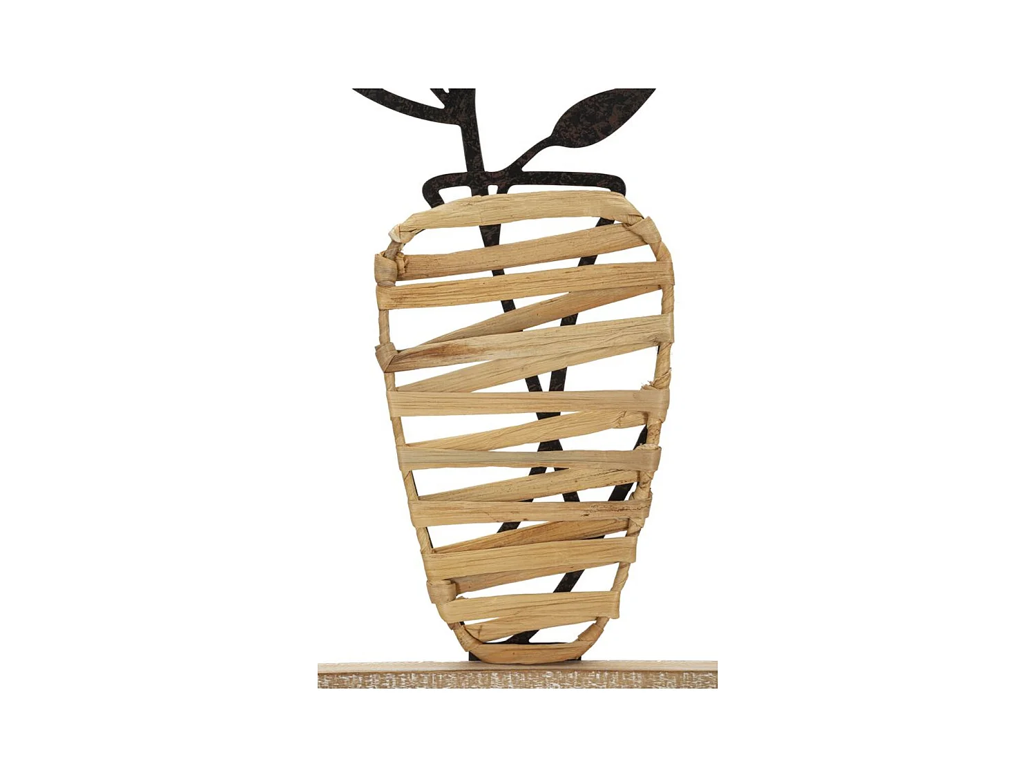 Metalowa Dekoracja 3D Kwiaty 52, Brązowy, 40x3,5x80 cm, Epikasa