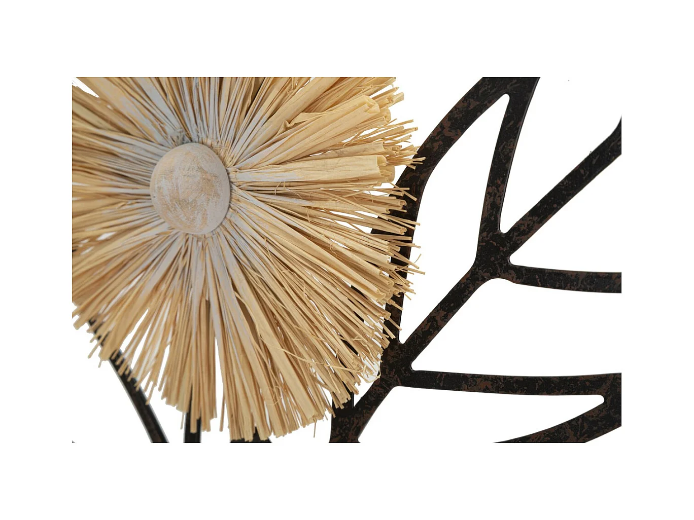 Metalowa Dekoracja 3D Kwiaty 52, Brązowy, 40x3,5x80 cm, Epikasa