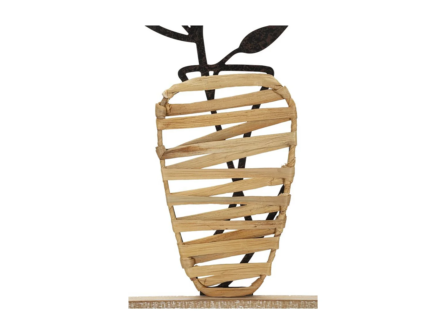 Décoration 3D en Métal Fleurs 52, Marron, 40x3,5x80 cm, Seven Design