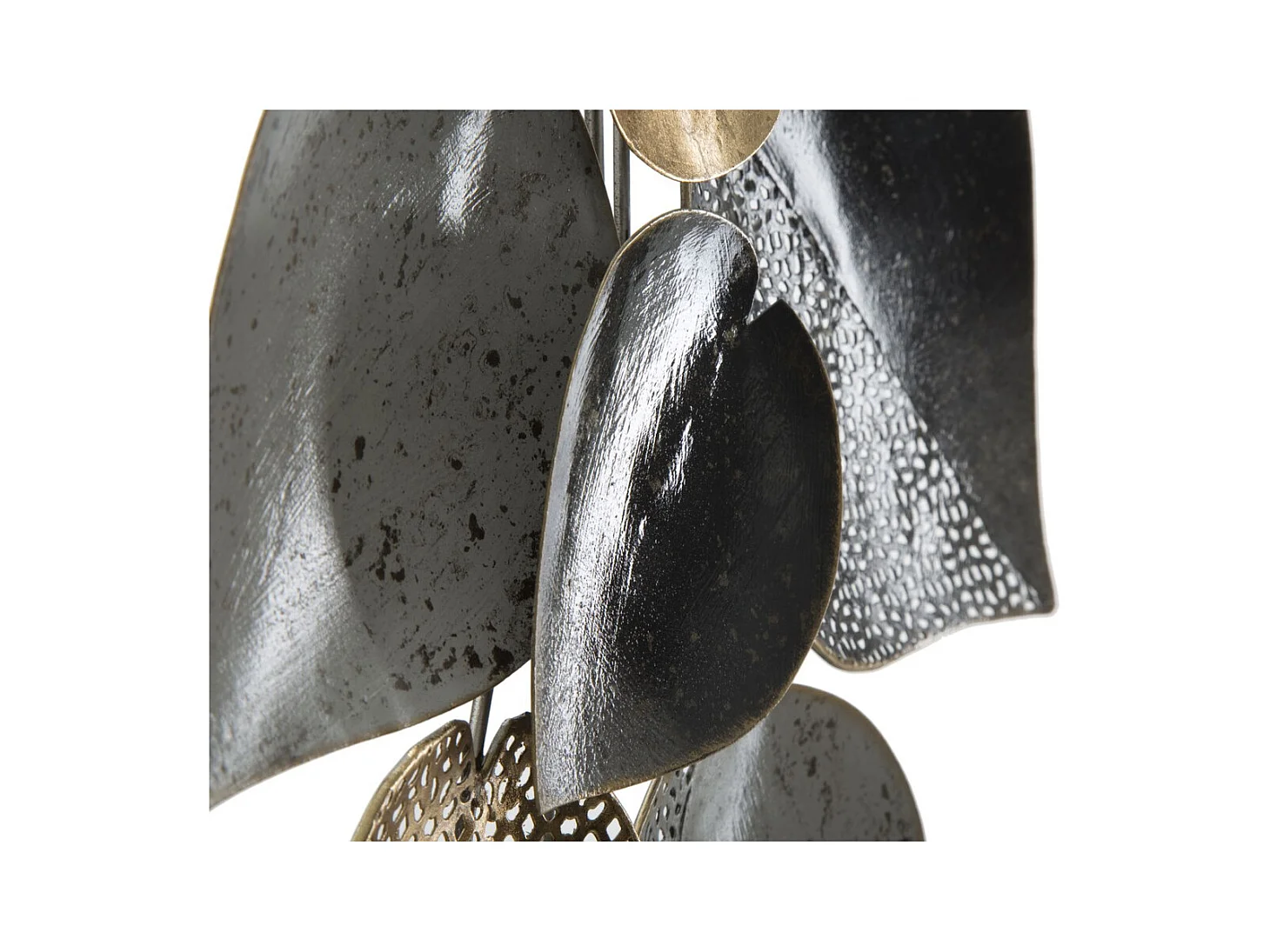 3D Metalen Decoratie Blad 10, Veelkleurig, 62,5x5,5x40 cm, Epikasa