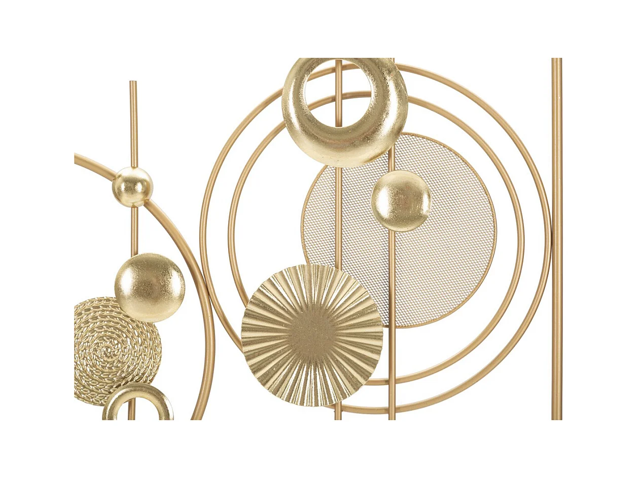 3D Metalen Decoratie Geometrisch 3, Veelkleurig, 49,5x3,8x80 cm, Epikasa