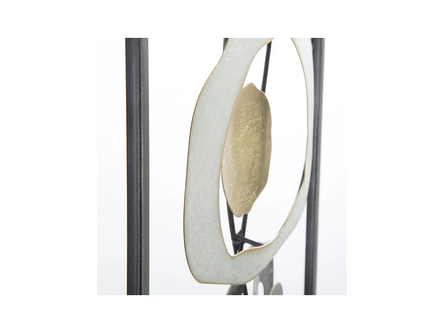 Decoração de Metal 3D Círculos 15, Multicolorido, 28,5x3x74 cm, Epikasa